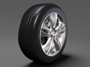 vauxhall combo tour wheel 2017 3D Model