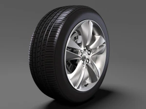 vauxhall combo tour wheel 2017 3D Model