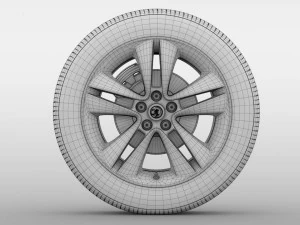 vauxhall combo tour wheel 2017 3D Model