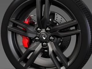vauxhall vxr8 wheel 2017 3D Model