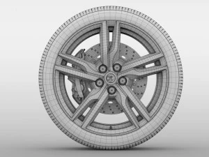 vauxhall vxr8 wheel 2017 3D Model