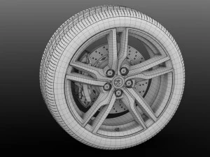 vauxhall vxr8 wheel 2017 3D Model