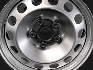 volkswagen caddy panel van wheel 2017 3D 모델