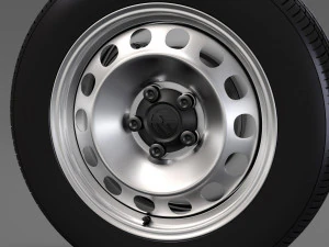 volkswagen caddy panel van wheel 2017 3D Model