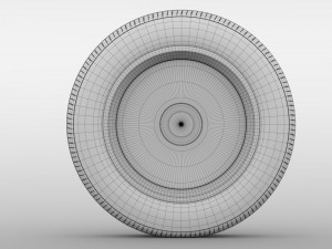 volkswagen caddy panel van wheel 2017 3D 모델