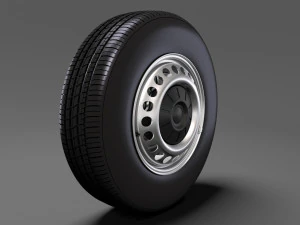 volkswagen transporter van t6 wheel 2017 3D Model