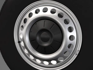 volkswagen transporter van t6 wheel 2017 3D Model