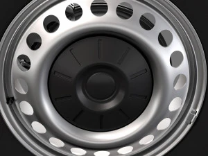 volkswagen transporter van t6 wheel 2017 3D Model