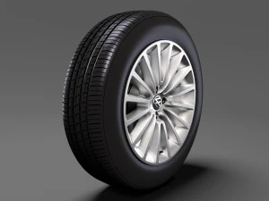 volkswagen up wheel 2017 3D Model