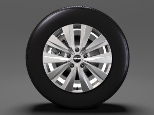 vw crafter van 2017 wheel 3D 모델