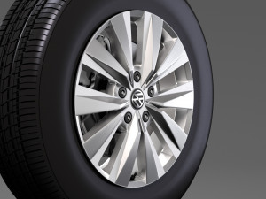 vw crafter van 2017 wheel 3D 모델