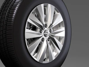 vw crafter van 2017 wheel 3D Model
