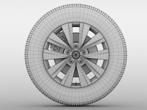 vw crafter van 2017 wheel 3D 모델