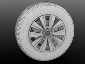 vw crafter van 2017 wheel 3D 모델