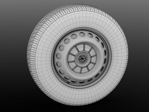 wv crafter chassi wheel 2017 3D Model