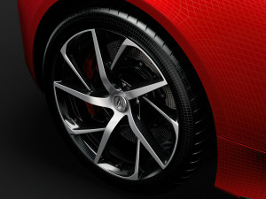 acura nsx 2020 wheel 3Dモデル
