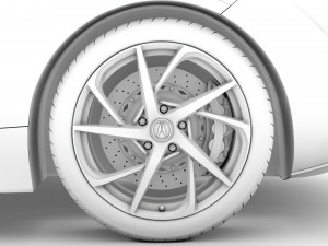 acura nsx 2020 wheel 3Dモデル