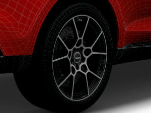 aston martin dbx 2021 wheel 3D Model