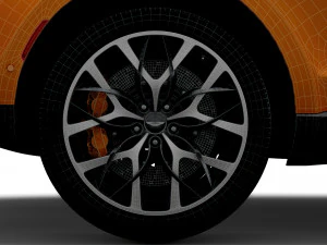 aston martin dbx north america 2021 wheel 3D Model