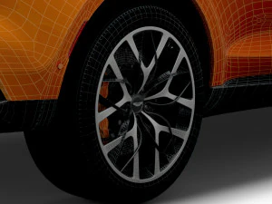 aston martin dbx north america 2021 wheel 3D Model