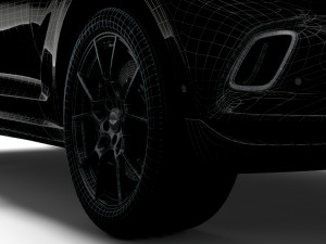 aston martin dbx q 2021 wheel 3D 모델