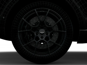 aston martin dbx q 2021 wheel 3D 모델