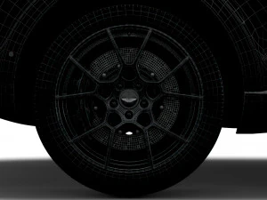 aston martin dbx q 2021 wheel 3D Model