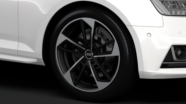 audi a4 l 45 tfsi quattro s line b9 2016 wheel Modelo 3D .c4d .max .obj .3ds .fbx .stl .blend 