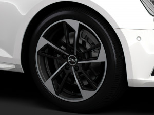 audi a4 l 45 tfsi quattro s line b9 2016 wheel 3D Model