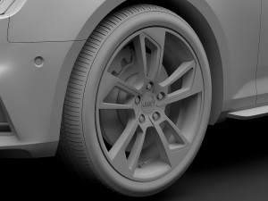 audi a4 l 45 tfsi quattro s line b9 2016 wheel Modelo 3D