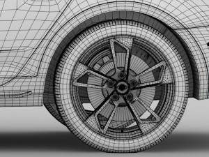 audi a4 l 45 tfsi quattro s line b9 2016 wheel Modelo 3D