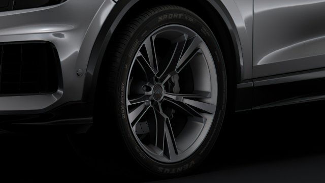 audi q8 50 tdi quattro 2018 wheel 3D-Modell .c4d .max .obj .3ds .fbx .stl .blend 