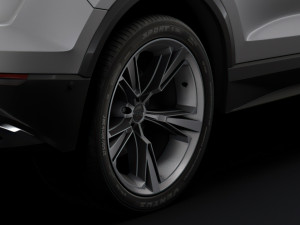 audi q8 50 tdi quattro 2018 wheel 3D-Modell