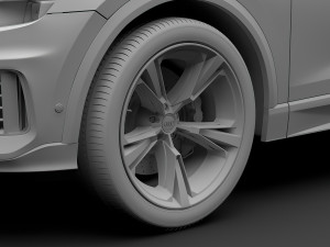 audi q8 50 tdi quattro 2018 wheel 3D-Modell