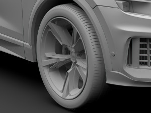 audi q8 50 tdi quattro 2018 wheel 3D-Modell