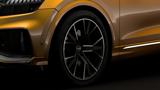 audi q8 50 tdi quattro s line 2018 wheel Modelo 3D .c4d .max .obj .3ds .fbx .stl .blend 