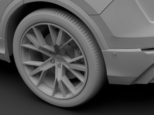 audi q8 50 tdi quattro s line 2018 wheel Modelo 3D