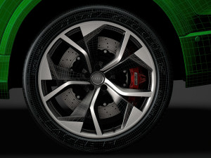 audi rs q8 2020 wheel 3D 模型