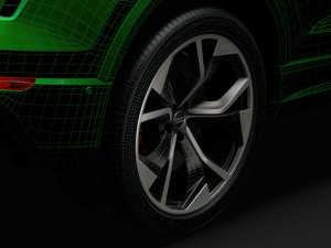audi rs q8 2020 wheel 3D 模型