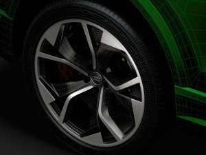 audi rs q8 2020 wheel 3D 模型