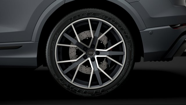 audi sq8 tdi 2020 wheel 3D Model .c4d .max .obj .3ds .fbx .stl .blend 