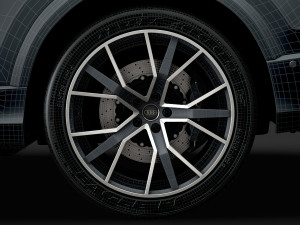 audi sq8 tdi 2020 wheel 3D Model