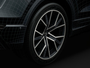 audi sq8 tdi 2020 wheel 3D Model