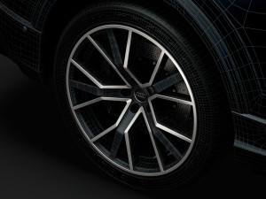 audi sq8 tdi 2020 wheel 3D Model