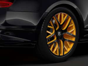 bentley continental gt continental 24 2018 wheel 3D Model