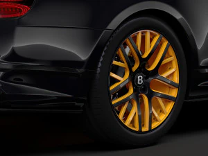 bentley continental gt continental 24 2018 wheel 3D Model