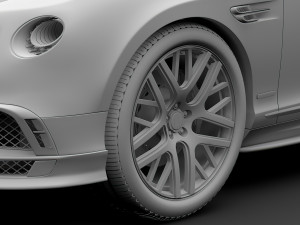 bentley continental gt continental 24 2018 wheel 3D Model