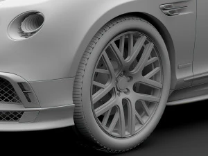 bentley continental gt continental 24 2018 wheel 3D Model