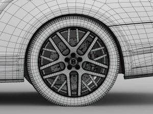 bentley continental gt continental 24 2018 wheel 3D Model
