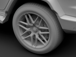 brabus g 65 w464 2019 wheel 3D Model